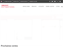 Tablet Screenshot of drouot-estimations.com